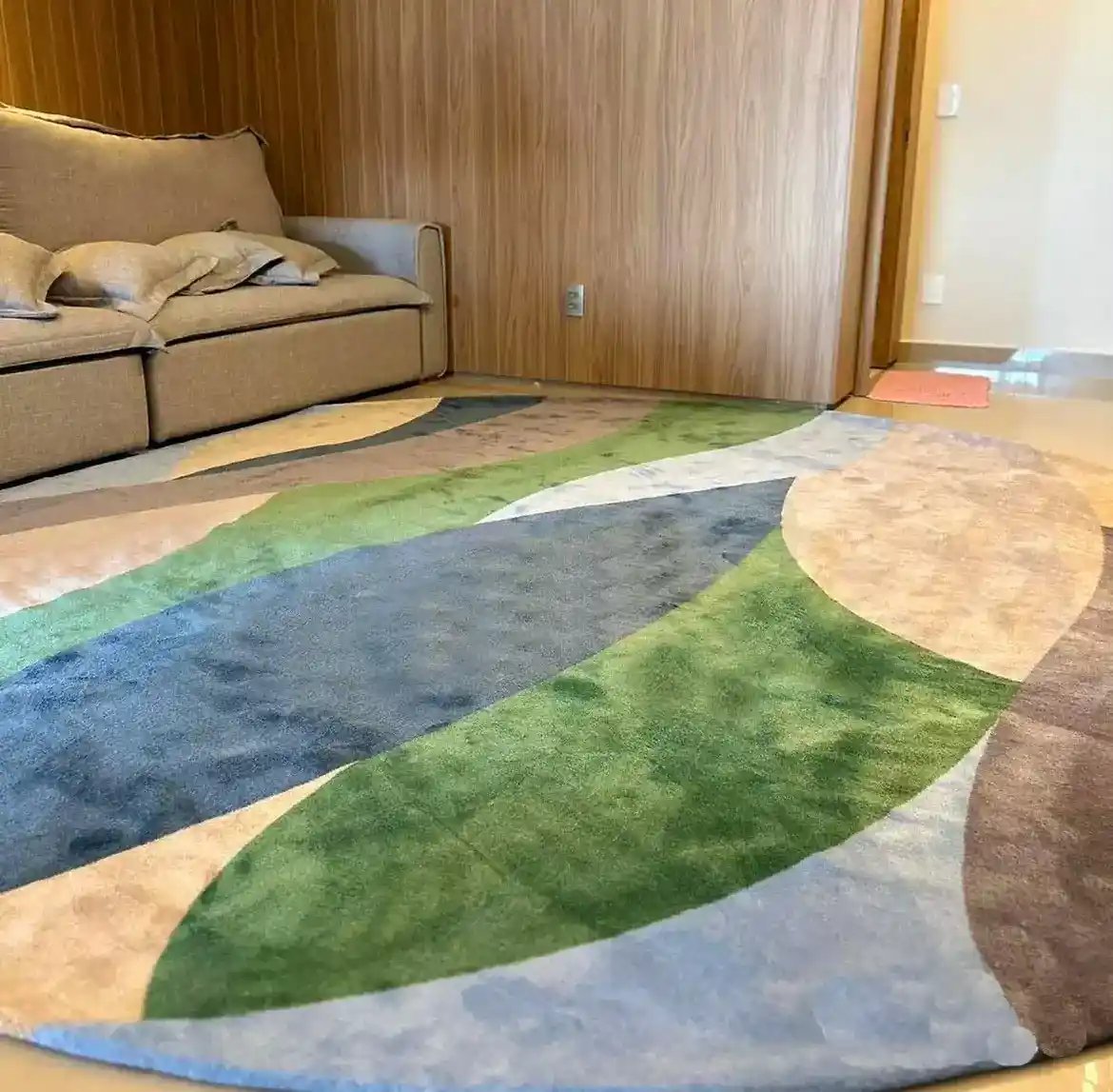 Tapete Redondo Capachos Forte SP